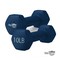 Wecare Fitness Neoprene Coated 10 Lbs Dumbbells for Non-Slip Grip, Set of Two, Blue, 2PK WC-2P-10LB-BL - alternate 1